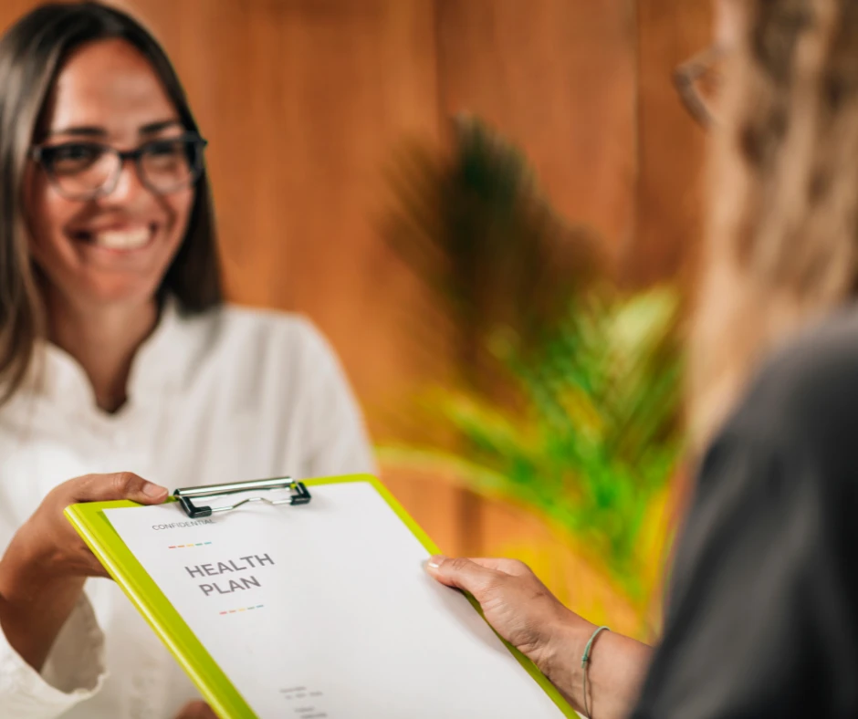 Nurse helping patient at las vegas detox
